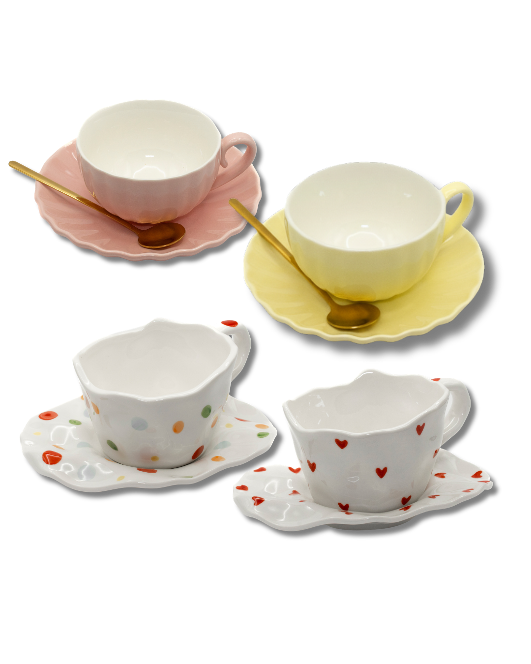4 TEA CUPS