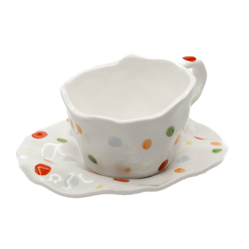 RETRO TEA CUP | POLKA DOTS